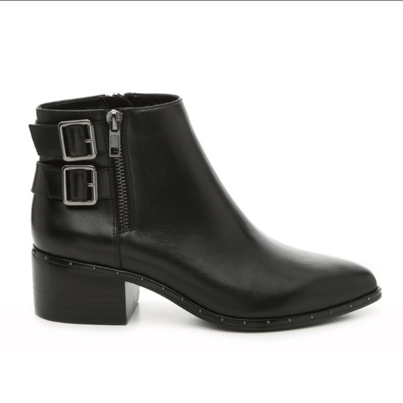 Bleecker & Bond Georgia leather booties buckles - Picture 1 of 14